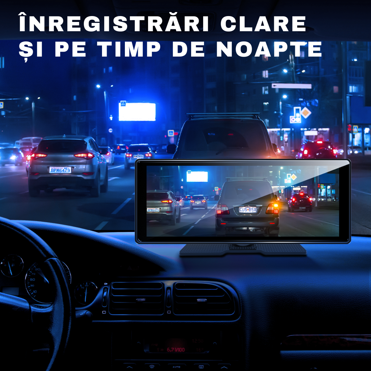 Autós navigáció Android / Apple CarPlay, Multimédia, Univerzális, Állítható elülső kamera 4K, Érintőképernyő 10,26", tolatókamera, Mirrorcast, BT, FM, AUX, Osztott képernyő, easyCTRL®