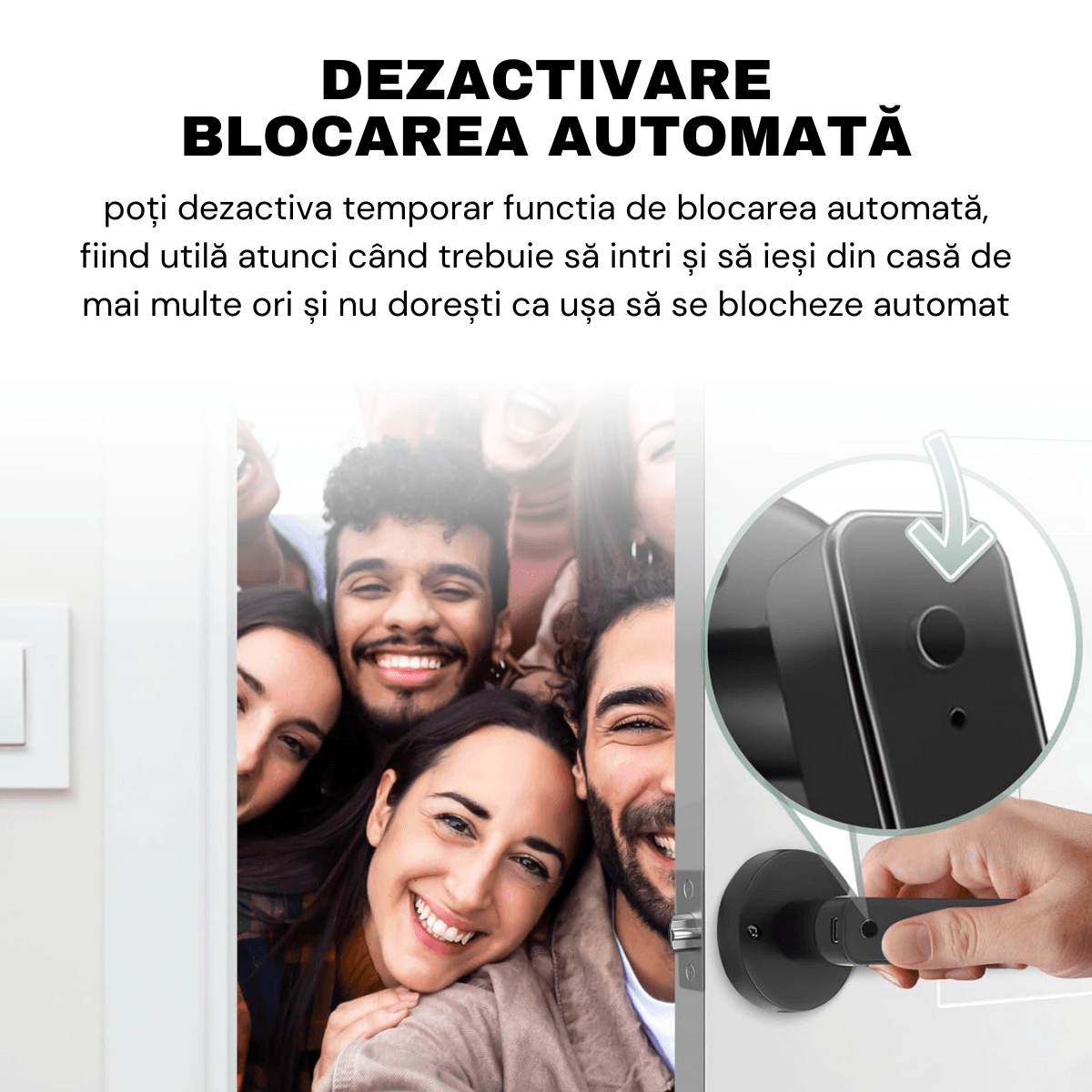 Yala Smart Lock, Tuya App Access, Ujjlenyomat, Kártya, Ideiglenes és állandó jelszavak, Kulcs, easyCTRL®