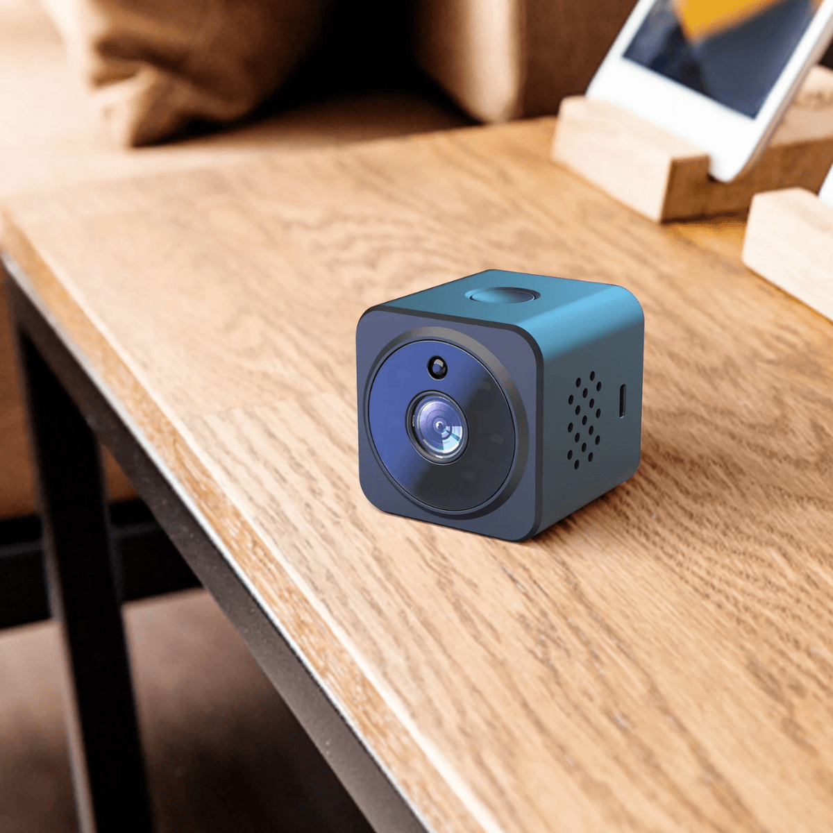 Mini Camera Ascunsa, Wi-Fi, Prindere magnetica, Suport rotativ 360°, Monitorizare video in timp real, Night Vision, Detectare miscare, AS02, easyCTRL®