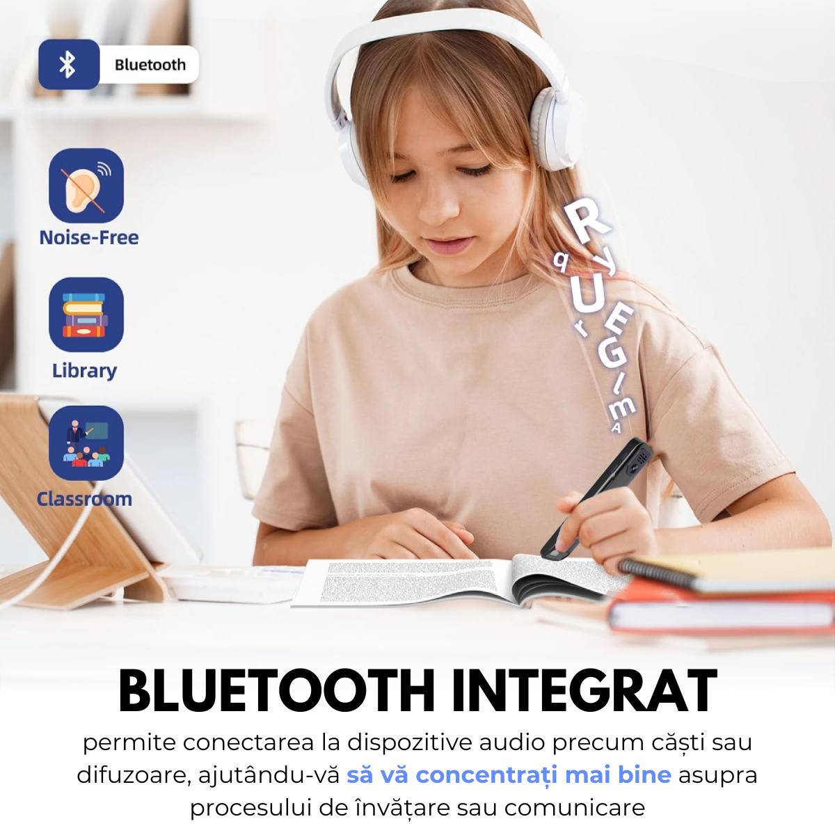 Traducator Inteligent cu ChatGPT, Wi-Fi, Bluetooth, 134+ Limbi, 8GB, Traducere vocala, Camera Foto, Scanare OCR, Reportofon, Dictionar, Calculator, GP1, easyCTRL®