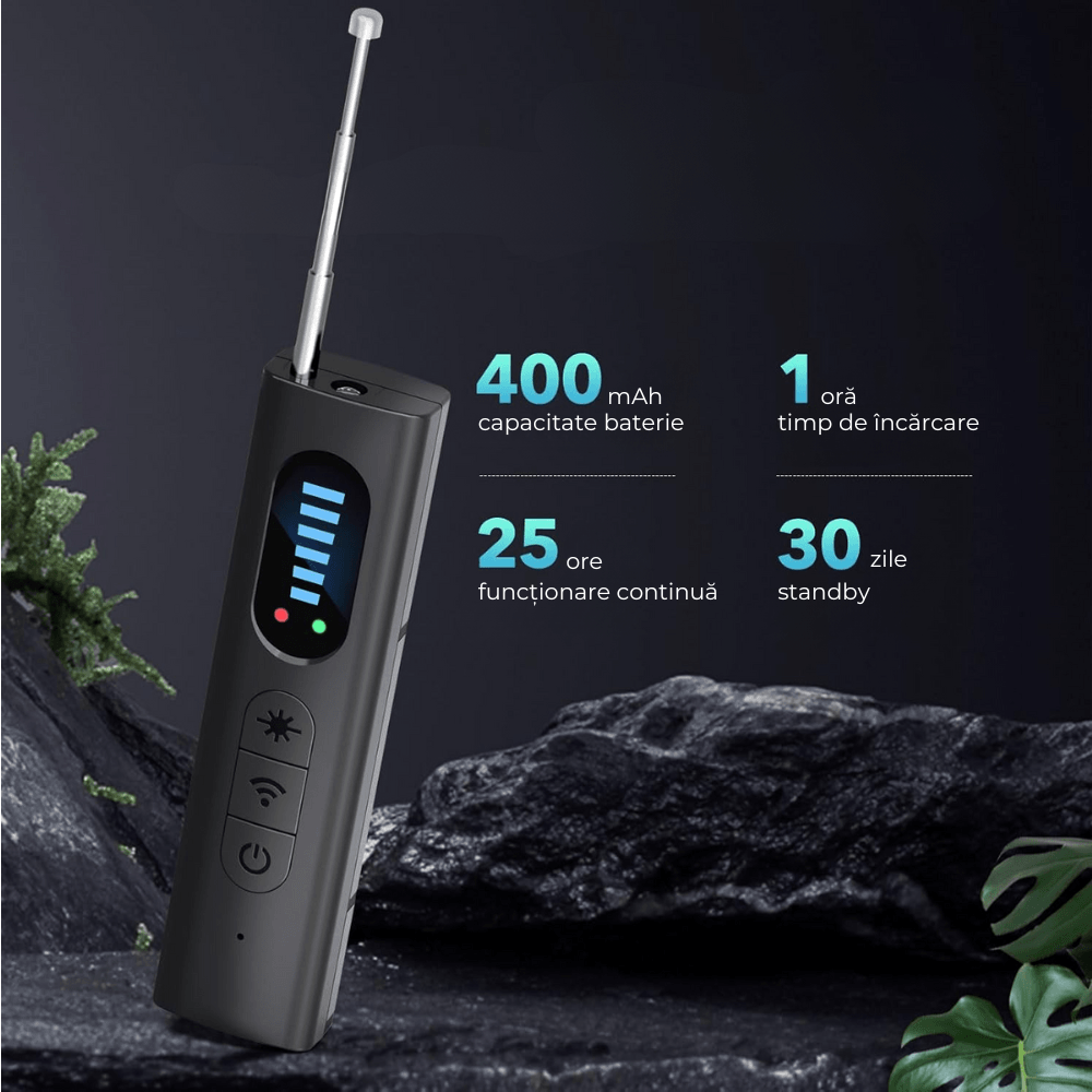 Detector Camere ascunse, Microfoane, GPS Tracker, Reportofoane, easyCTRL®, T15
