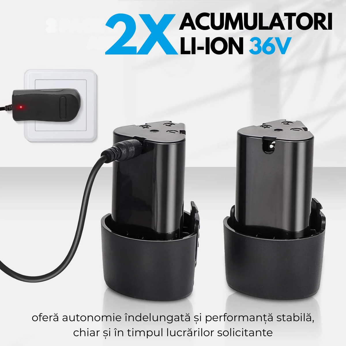 Set Masina de Gaurit si Insurubat + Flex/Polizor cu Baterie, 2 discuri 76mm, 4 Acumulatori, Cutie cu 25 accesorii