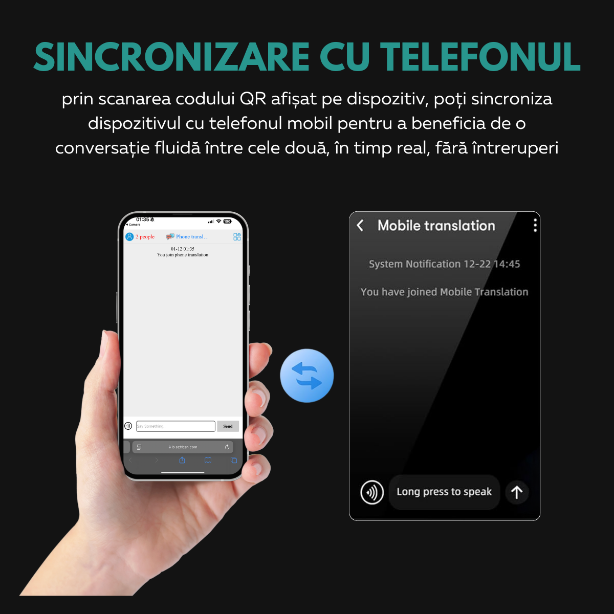 Traducator Inteligent M3 Pro, Asistent AI, Bluetooth, 139+ Limbi, Traducere Vocala, Traducere Foto, Traducere Inregistrari, Ecran tactil 4.1 inch, Schimb Valutar, 8GB, easyCTRL®