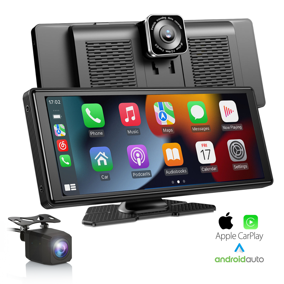 Autós navigáció Android / Apple CarPlay, Multimédia, Univerzális, Állítható elülső kamera 4K, Érintőképernyő 10,26", tolatókamera, Mirrorcast, BT, FM, AUX, Osztott képernyő, easyCTRL®