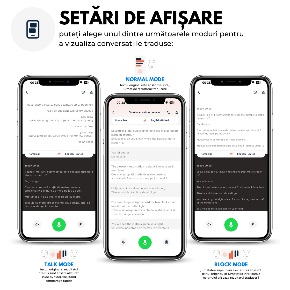 Casti cu Traducator pentru Conversatii in timp real, Open-Ear, 139 Limbi, Bluetooth 5.4, Control tactil, Carcasa de incarcare, Negru, T2, easyCTRL®