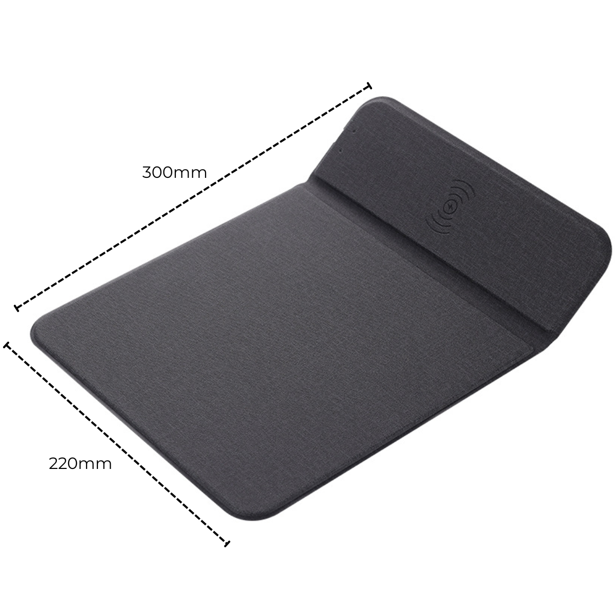 Mousepad cu Incarcator Wireless Pliabil, 2 in 1, 15W, Magsafe, Compatibil iPhone, Samsung, Huawei, Xiaomi, USB-C, Negru