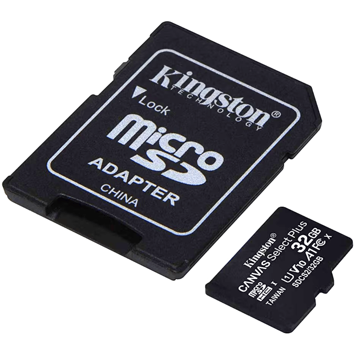 Kingston Canvas Select Plus MicroSD memóriakártya, 32GB, 100MB/s, adapterrel