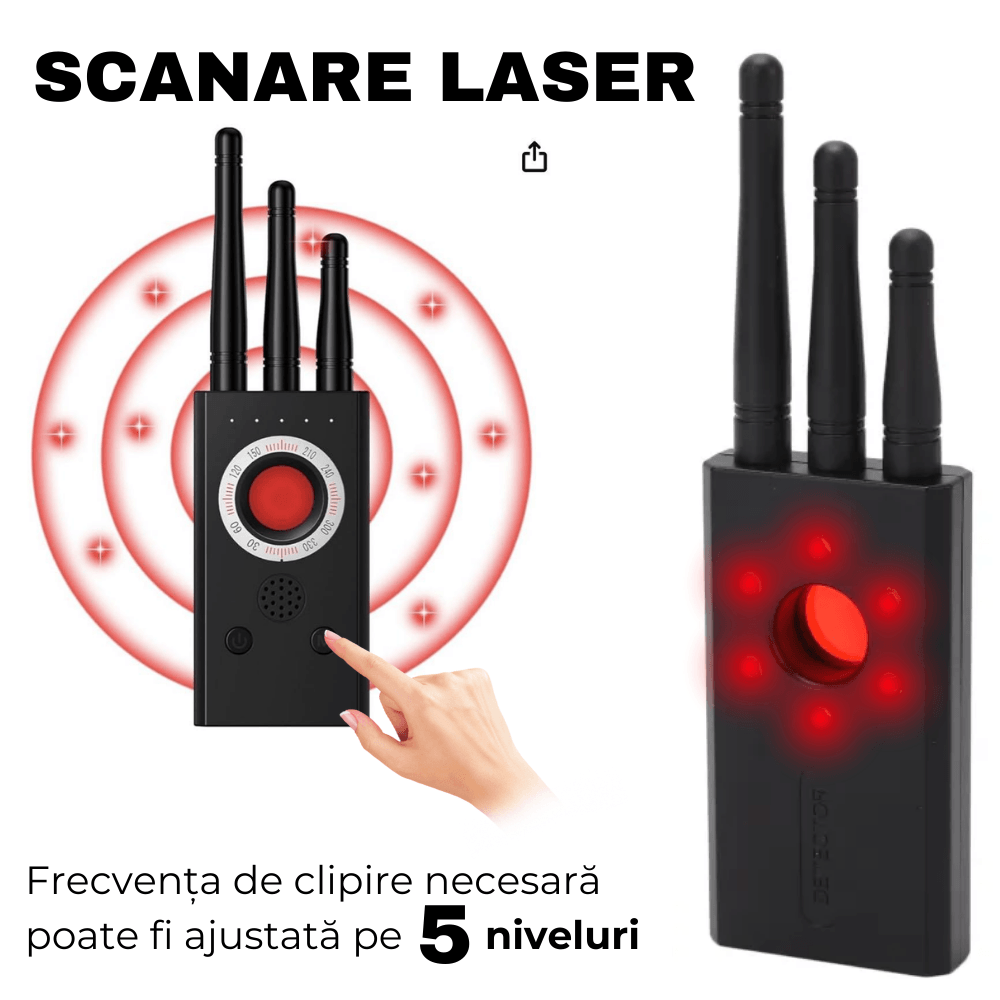 Detector Camere ascunse, Microfoane, GPS Tracker, Reportofoane, easyCTRL®, T16