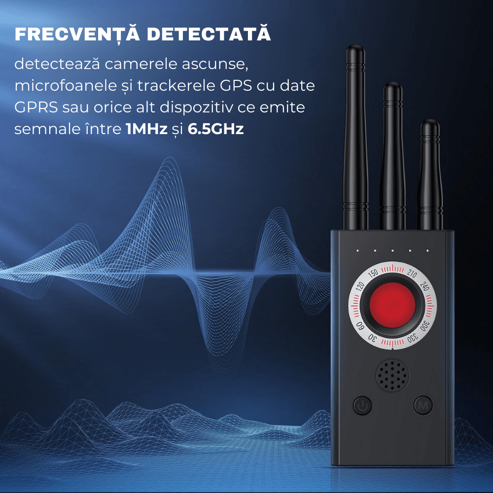 Detector Camere ascunse, Microfoane, GPS Tracker, Reportofoane, easyCTRL®, T16