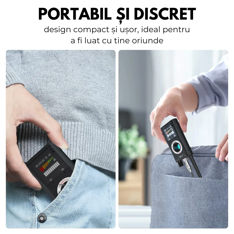 Detector Camere ascunse, Microfoane, GPS Tracker, Reportofoane, easyCTRL®
