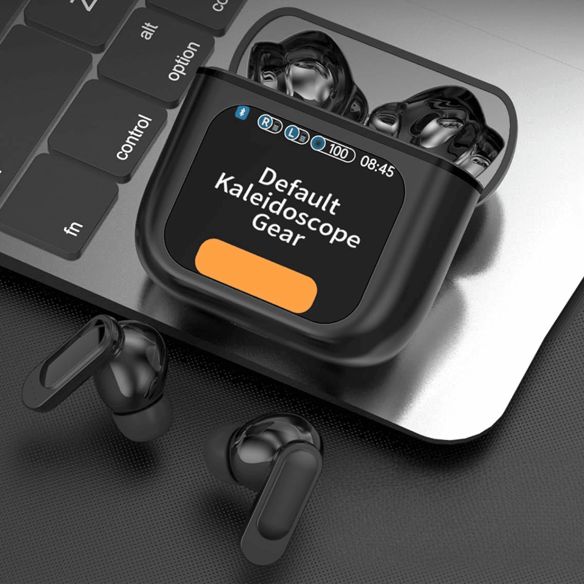 Casti Wireless In Ear, Carcasa cu Touch Screen, Bluetooth 5.4, Control Tactil, Anulare Zgomot ANC + ENC, easyCTRL®, Negrusmarrt.rocasti wirelesseasyCTRL