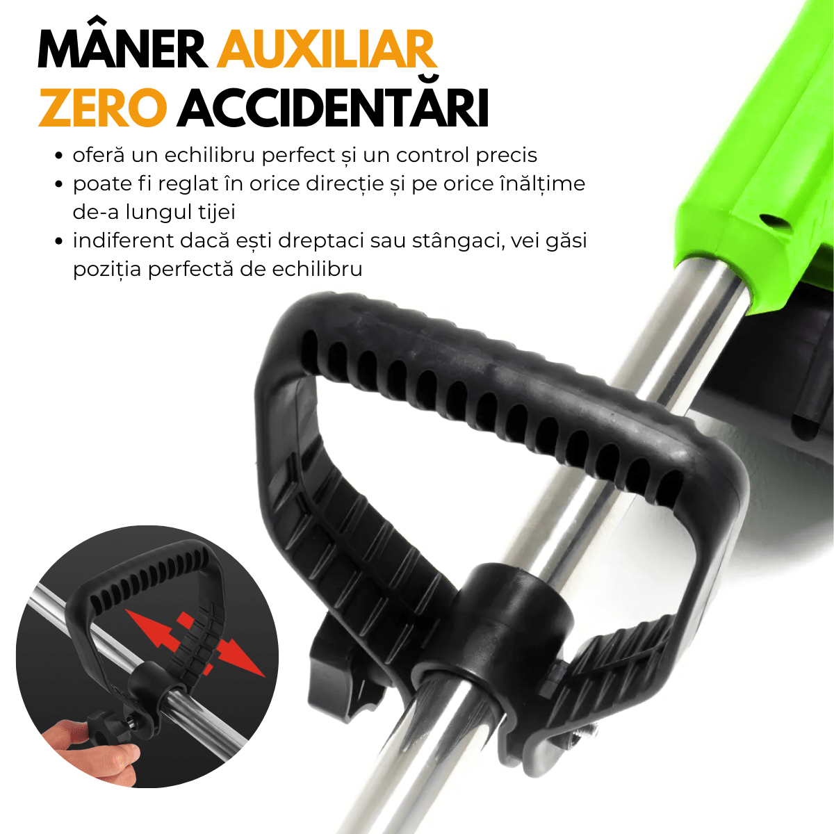 Motocoasa Electrica, Pentru Tuns Gazon, Iarba si Buruieni, 2 Acumulatori, 3 Tipuri de Lame, Extensibila, 18000 RPMsmarrt.rosmarrt.ro
