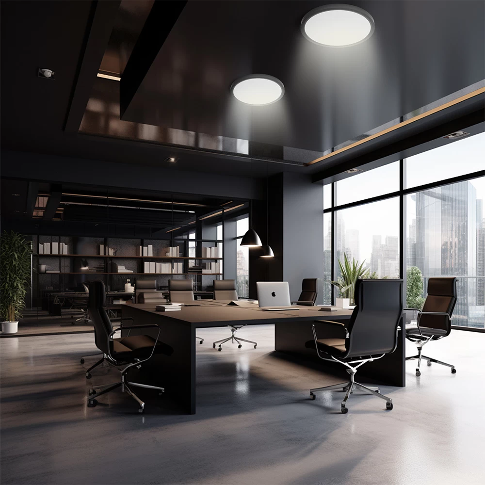 Plafoniera LED Rotunda, FILO 36W, 4000K, Negru