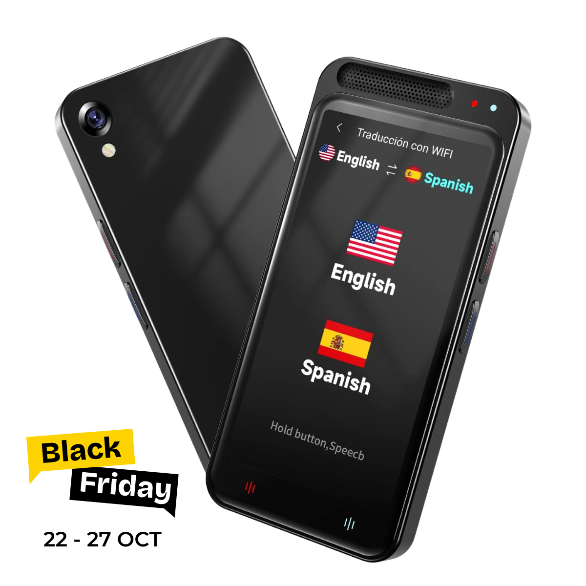 Traducator Inteligent M3 Pro, Asistent AI, Bluetooth, 139+ Limbi, Traducere Vocala, Traducere Foto, Traducere Inregistrari, Ecran tactil 4.1 inch, Schimb Valutar, 8GB, easyCTRL®