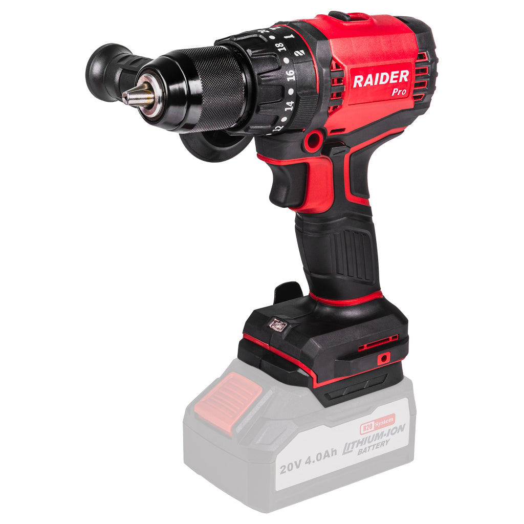 Raider R20 Masina de gaurit cu percutie 20V SOLO 60Nm RDP-YBID20