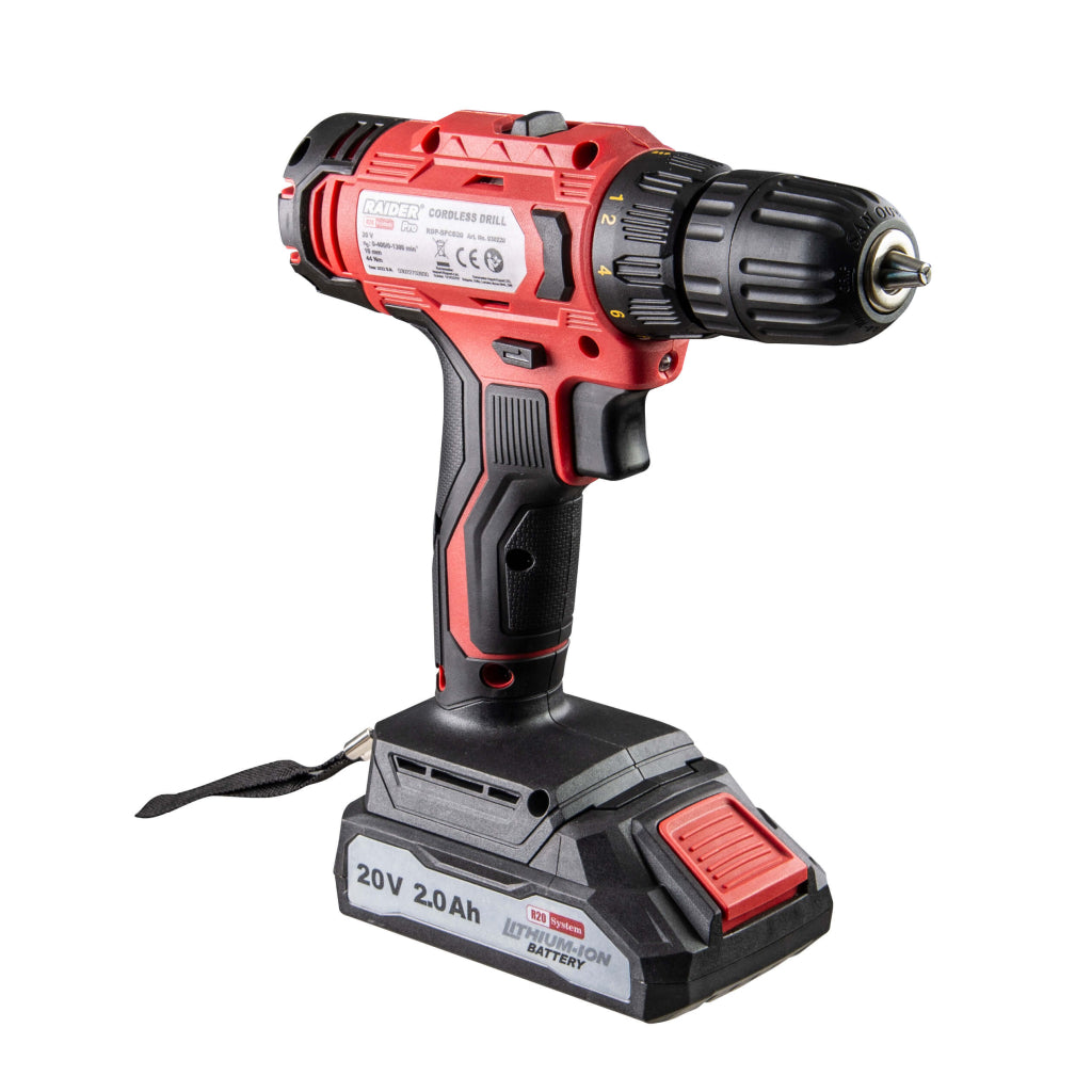 Raider R20 Masina de gaurit si insurubat 20V 2x2Ah 44Nm RDP-SPCD20