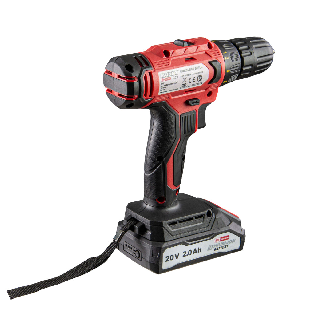 Raider R20 Masina de gaurit si insurubat 20V 2x2Ah 44Nm RDP-SPCD20