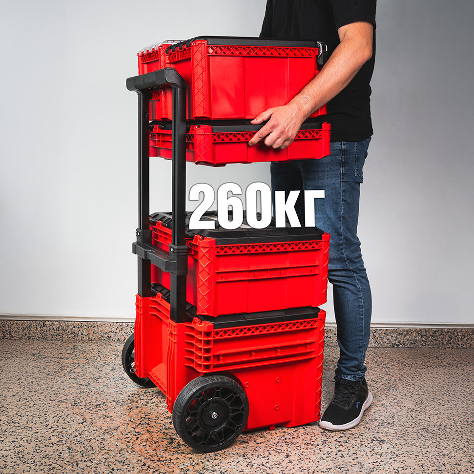 Raider sistem depozitare modular 556x1120x424mm roti IP65 RDP-MSS7