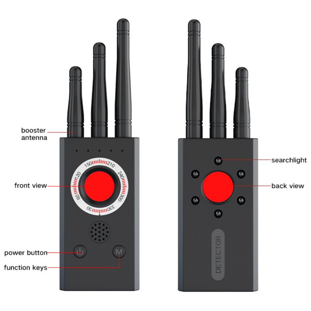 Detector Hidden cameras, Microphones, GPS Tracker, Recorders, easyCTRL®, T16