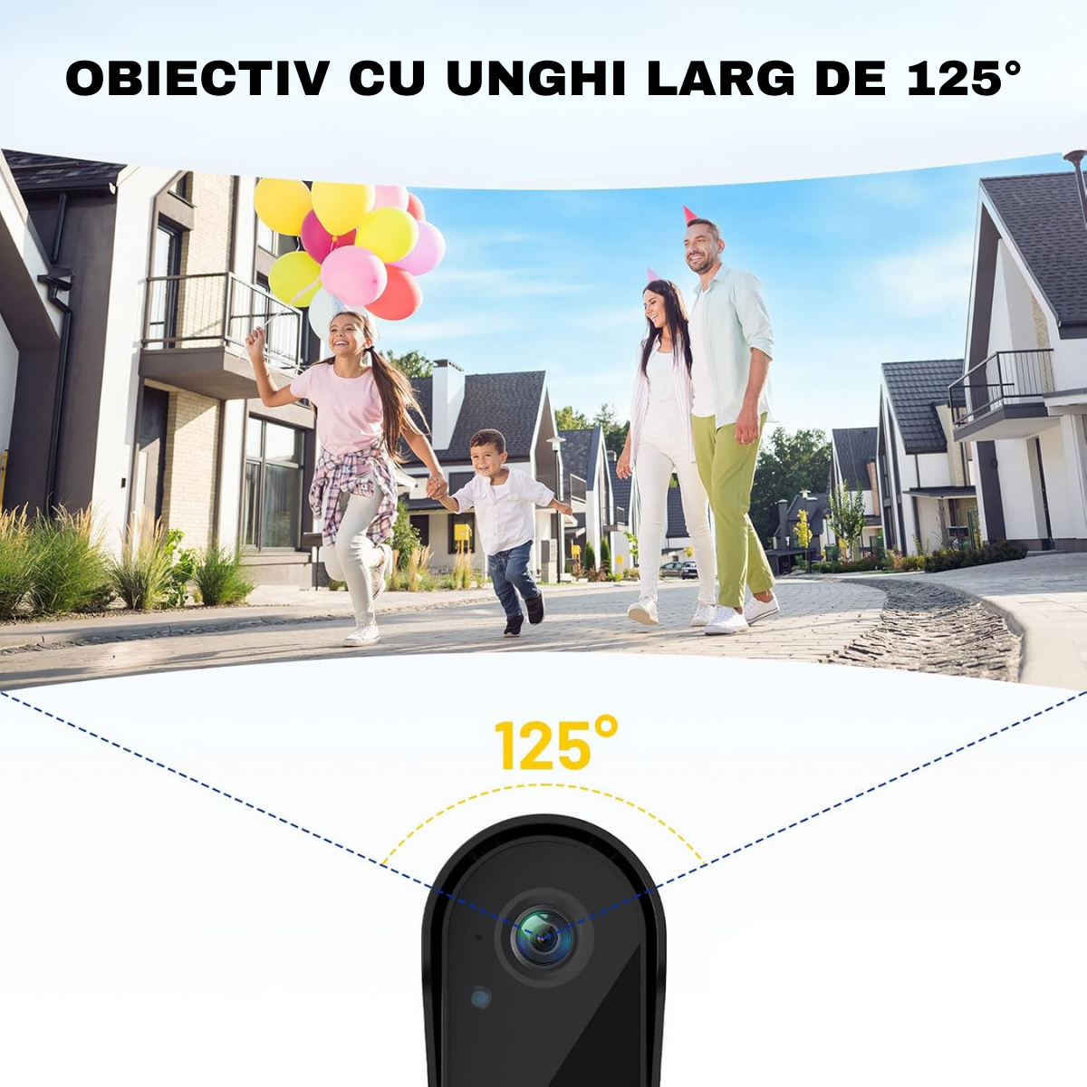 Intelligent Video Doorbell, Wireless, IP65, Bidirectional Communication, Remote Control via Tuya Smart APP, Indoor Doorbell, 125°, Night Vision, easyCTRL® 