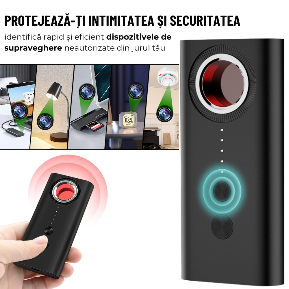 detector camere spion detector camere ascunse detector microfoane scanare infrarosu semnale wifi spion