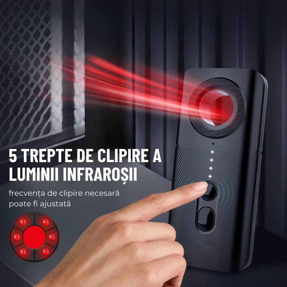 detector camere spion detector camere ascunse detector microfoane scanare infrarosu semnale wifi spion