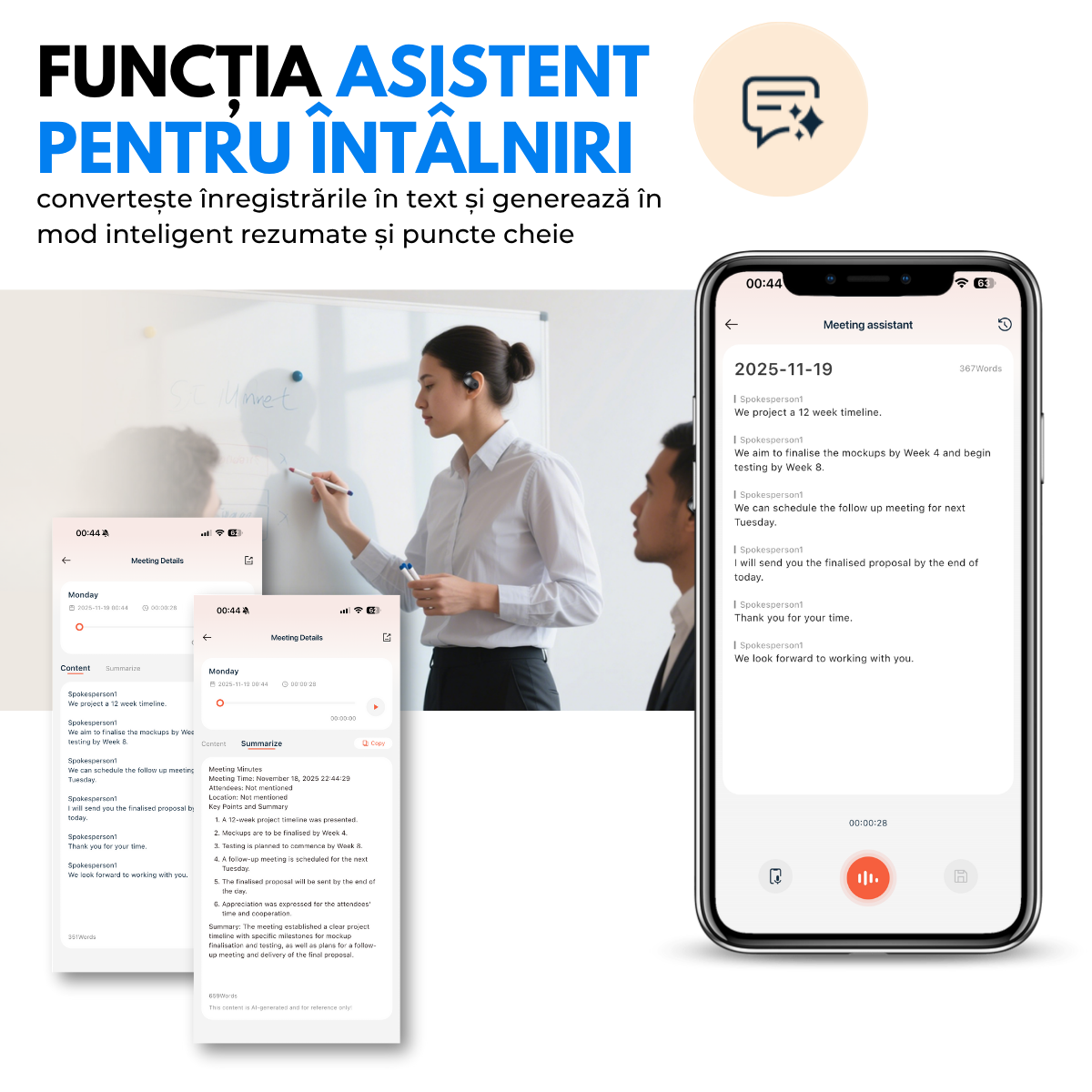 Casti cu Traducator pentru Conversatii in timp real, Open-Ear, 139 Limbi, Bluetooth 5.4, Control tactil, Carcasa de incarcare, Negru, T2, easyCTRL®
