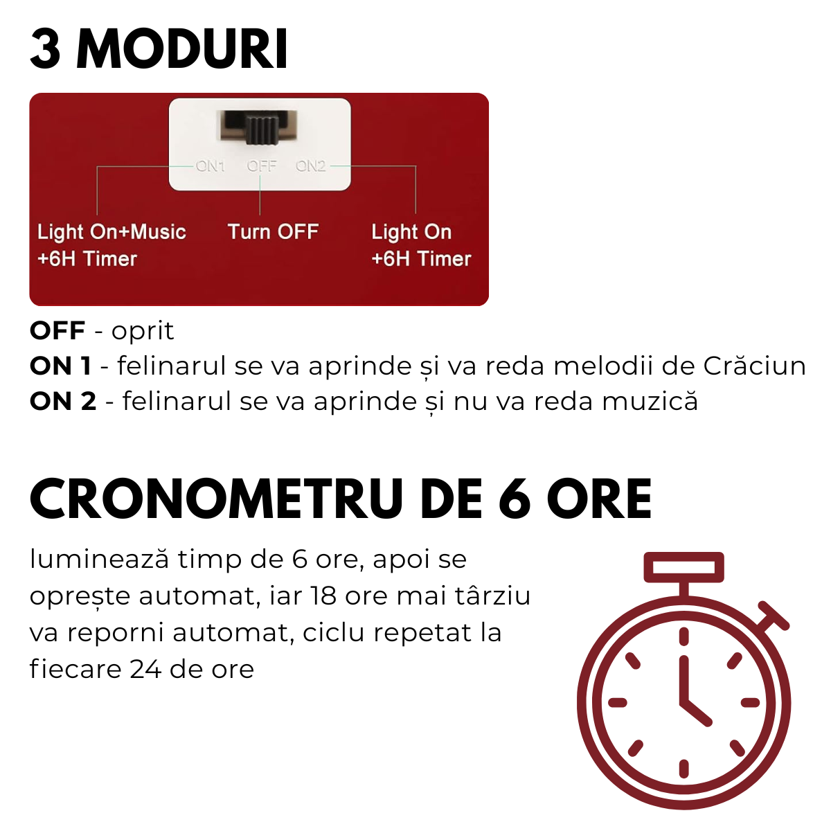 Felinar Decorativ Muzical, Brad de Craciun si Oameni de Zapada, Iluminare LED calda, Zapada in Miscare, Alimentare USB sau Baterii