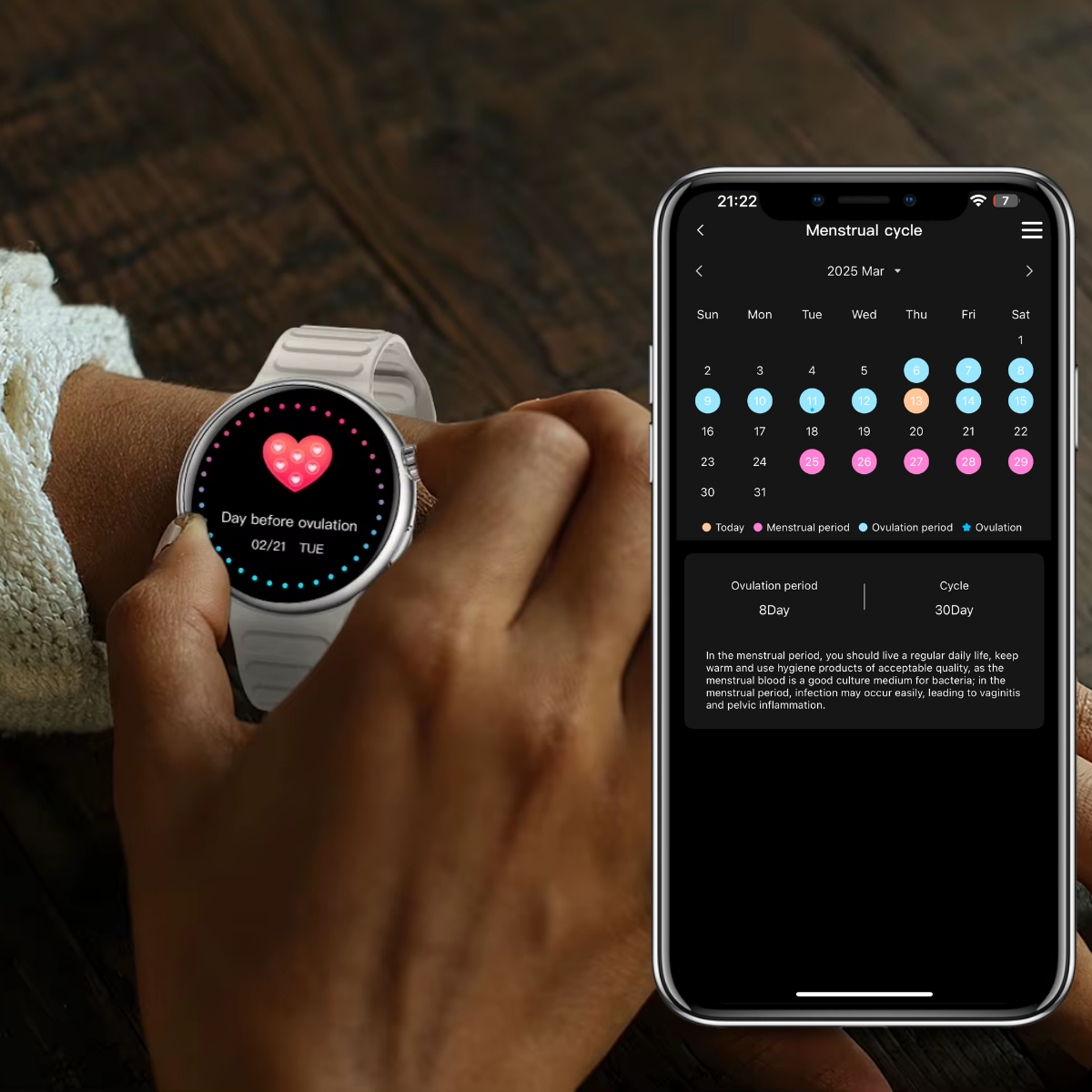 Ceas smartwatch de dama, Ecran Tactil LCD 1.46", Control prin Gesturi, Apel Bluetooth, Multi Sport, Monitorizare Sanatate, Alb, easyCTRL®