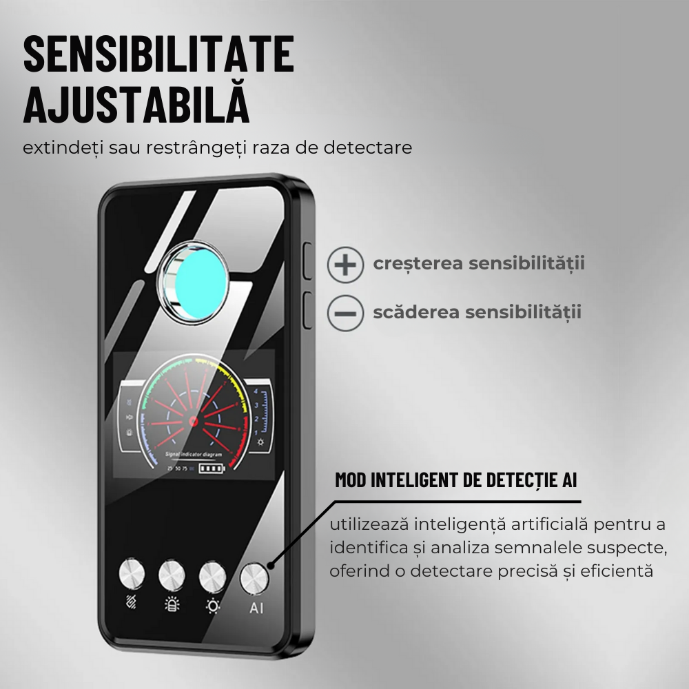 detector camere spion detector camere ascunse detector microfoane scanare infrarosu semnale wifi spion detector inteligenta artificiala scanare camera de hotel premium detector