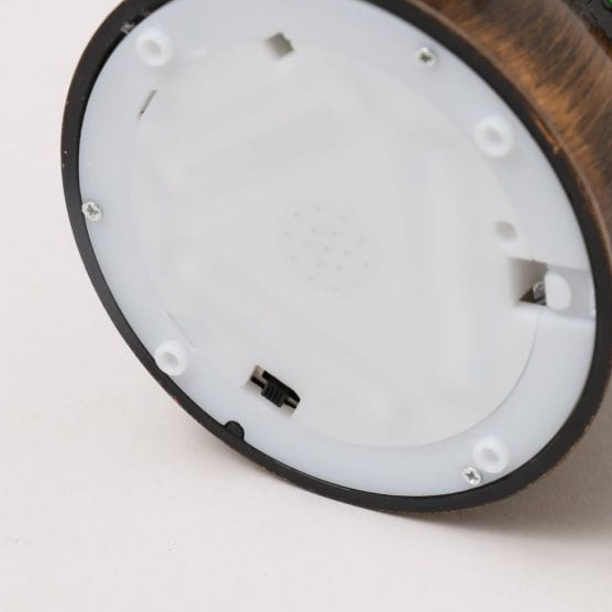 Felinar Decorativ Muzical, Mos Craciun, Glob 12cm, Iluminare LED calda, Zapada in Miscare, Alimentare USB/Baterii