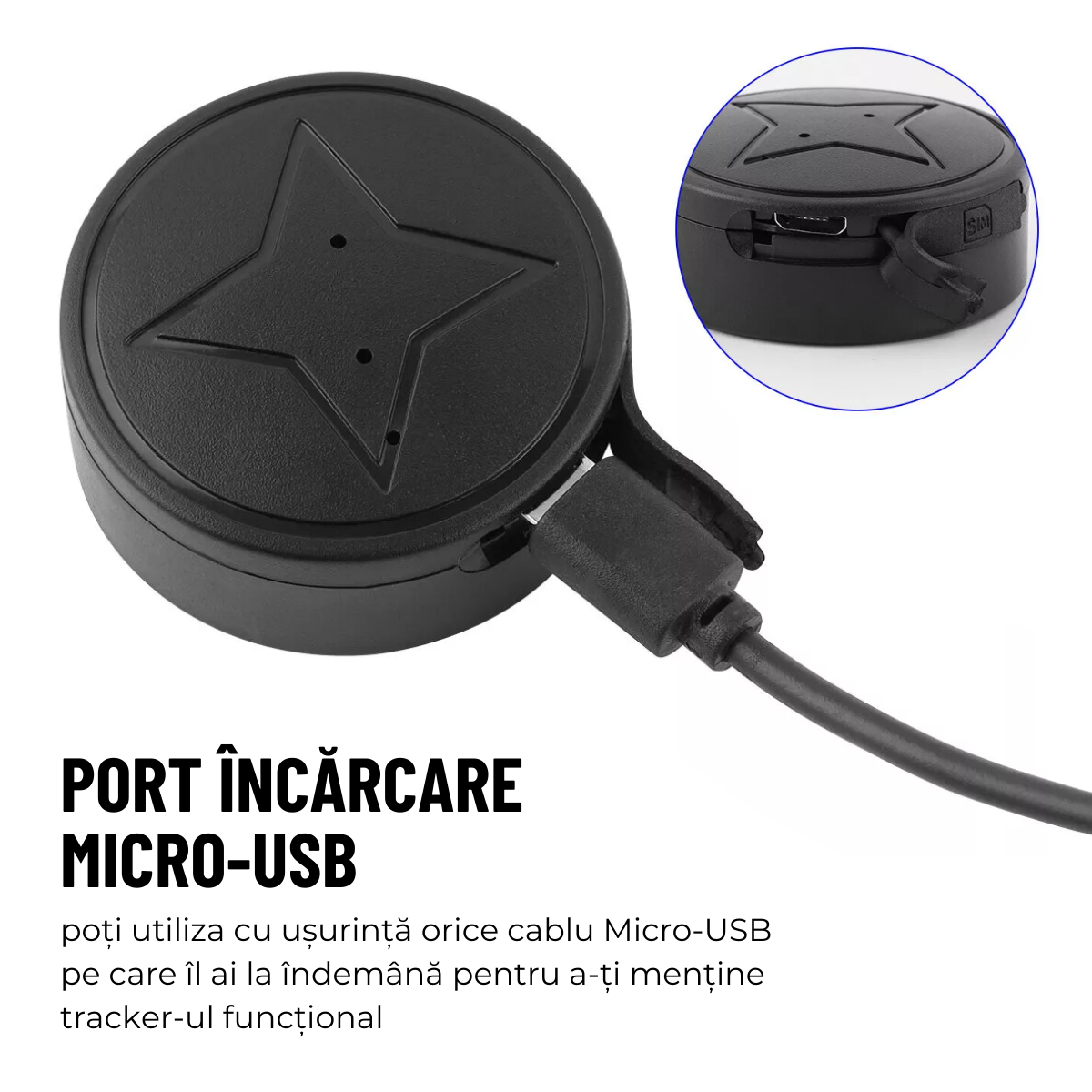 Mini GPS Tracker, 2G, Magnetic, Monitorizare in timp real, Microfon, Aplicatie dedicata, easyCTRL®