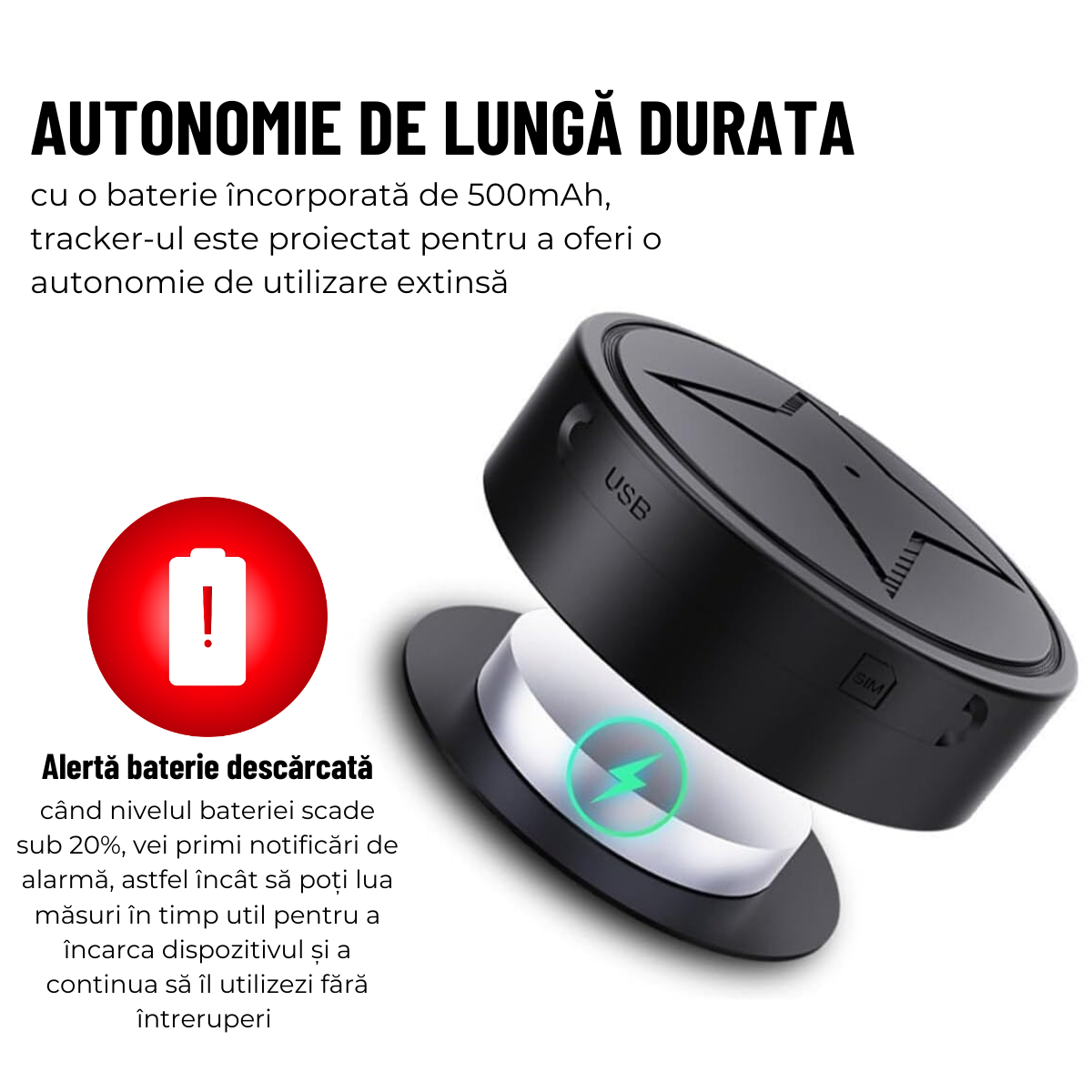 Mini GPS Tracker, 2G, Magnetic, Monitorizare in timp real, Microfon, Aplicatie dedicata, easyCTRL®