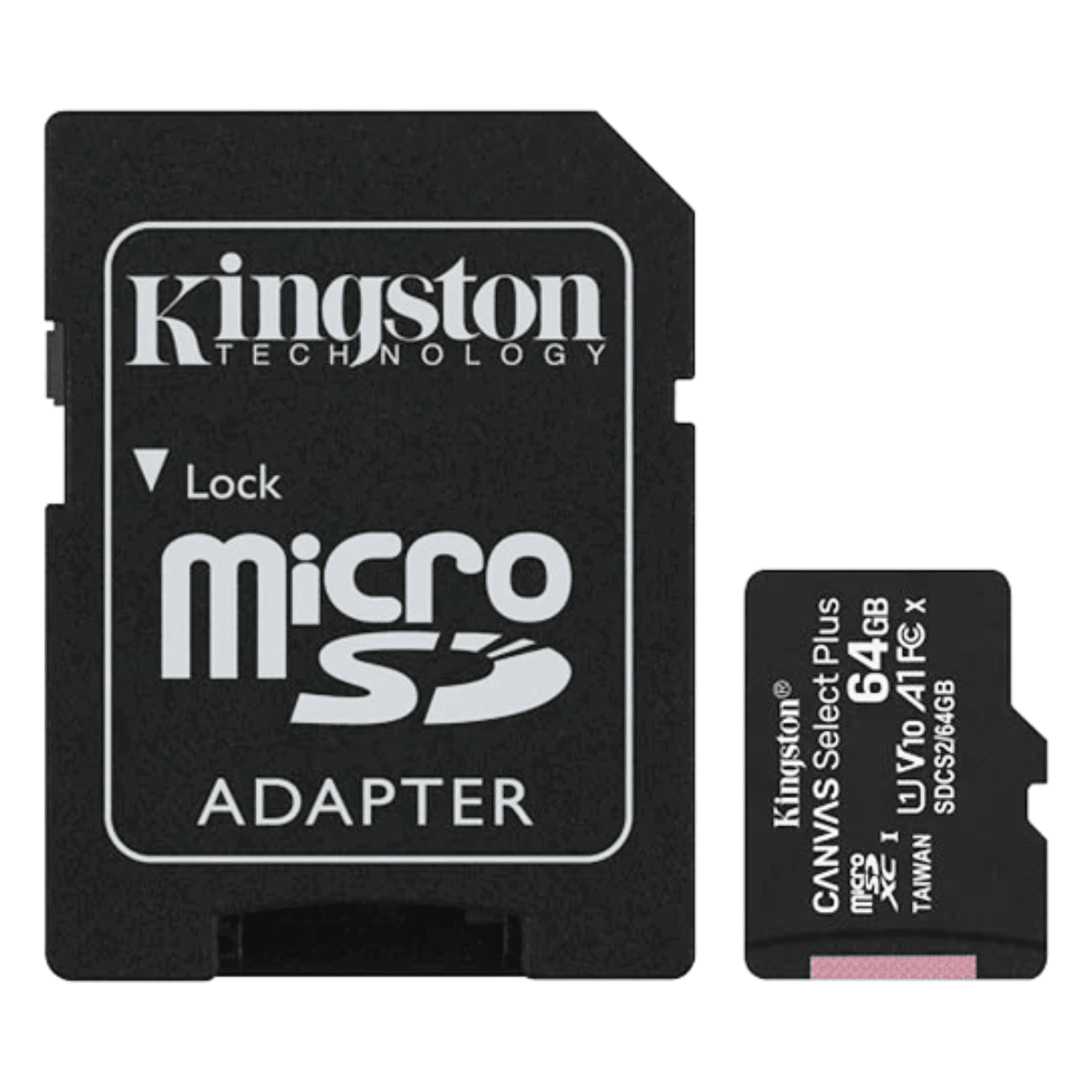 Card de memorie MicroSD Kingston Canvas Select Plus, 64 de GB, 100MB/s, cu adaptorsmarrt.rocard memorieeasyCTRL