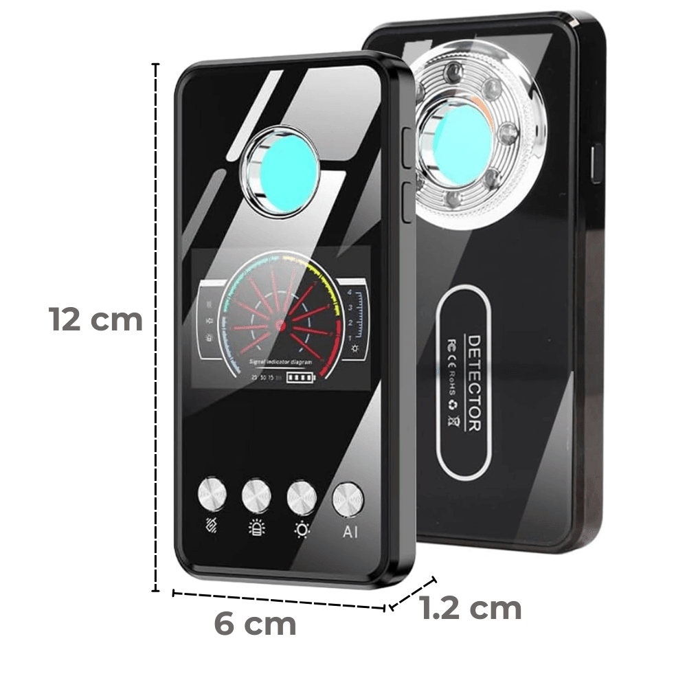Detector cu Inteligenta Artificiala pentru Aparate de Spionaj, T2, Camere ascunse, Microfoane spion, GPS Tracker, Reportofoane, easyCTRL®smarrt.rodetector camere AIsmarrt.ro
