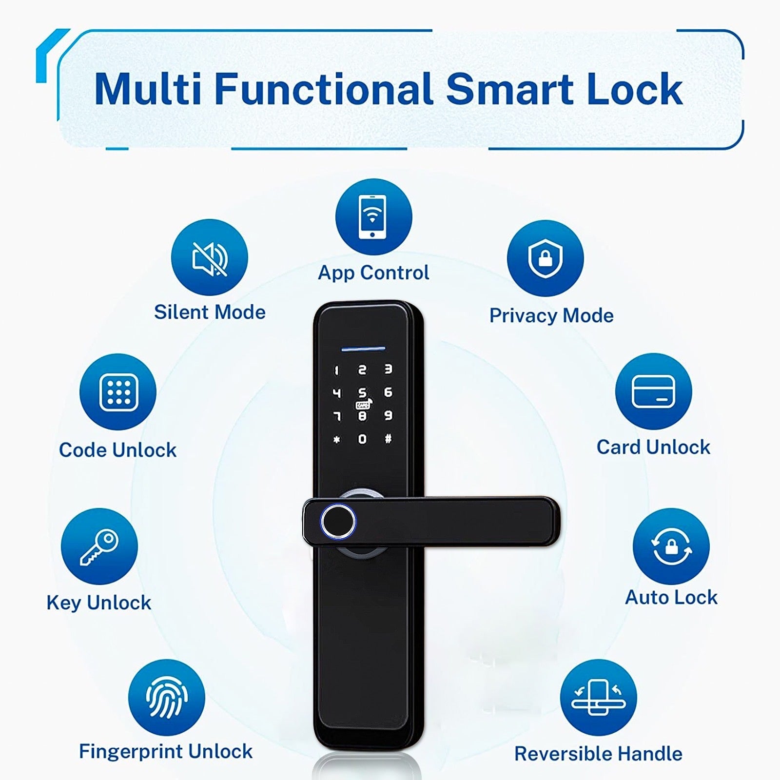 Incuietoare Inteligenta wireless, Yala cu Aplicatie Tuya, , Control de la Distanta, WiFi, easyCTRL