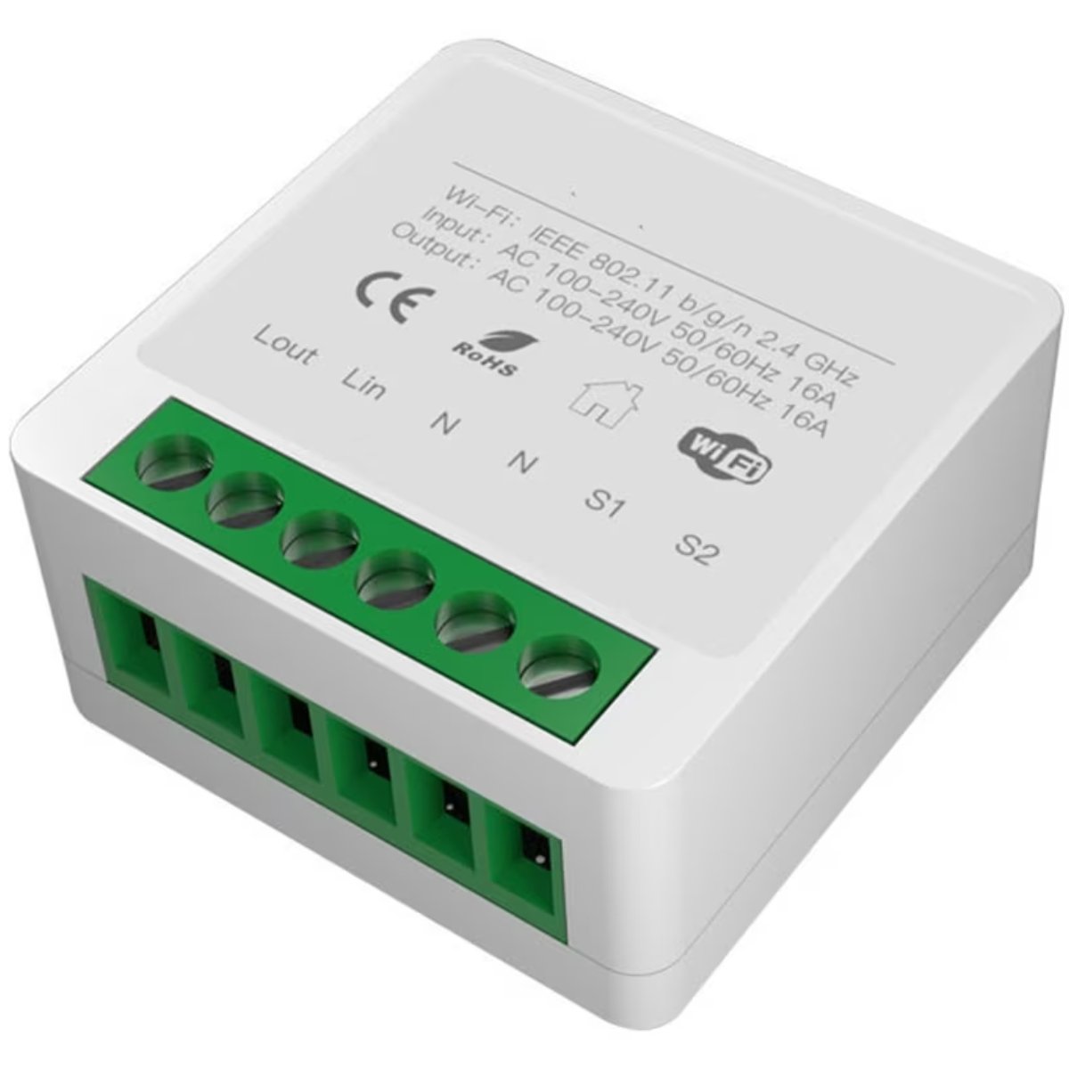 Mini Releu Inteligent, Wireless, Smart Life / Tuya Smart, 16A, 4 x 2 cm, easyCTRL®smarrt.roeasyCTRL