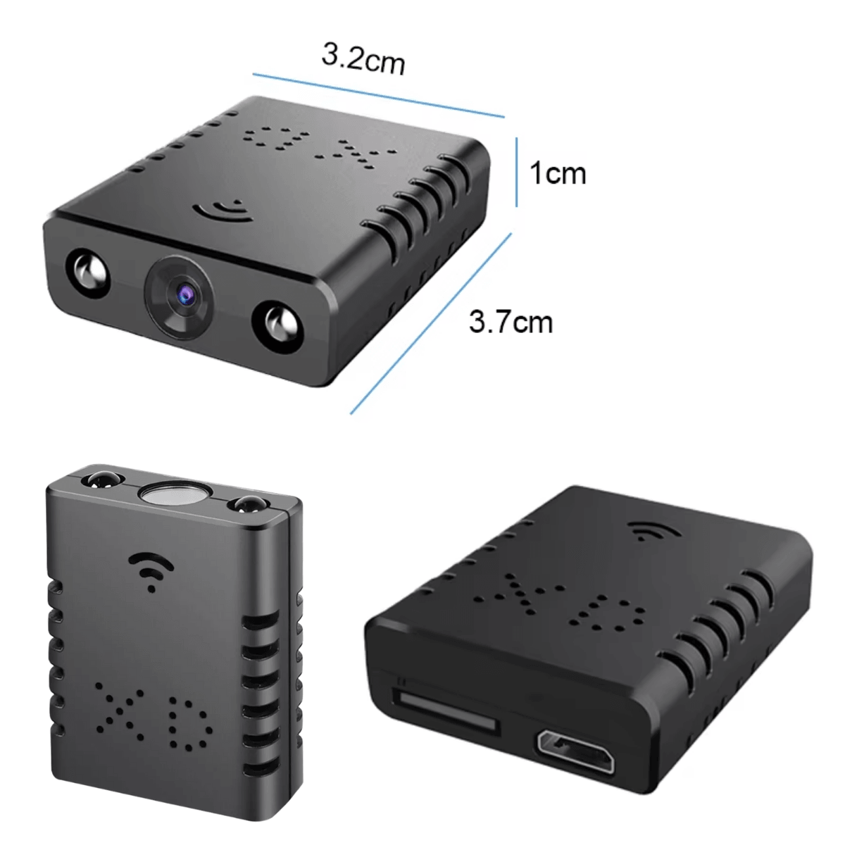 Mini Camera Spion, Wi-Fi, Monitorizare video in timp real, Vedere nocturna, Detectare miscare, XD, easyCTRL®