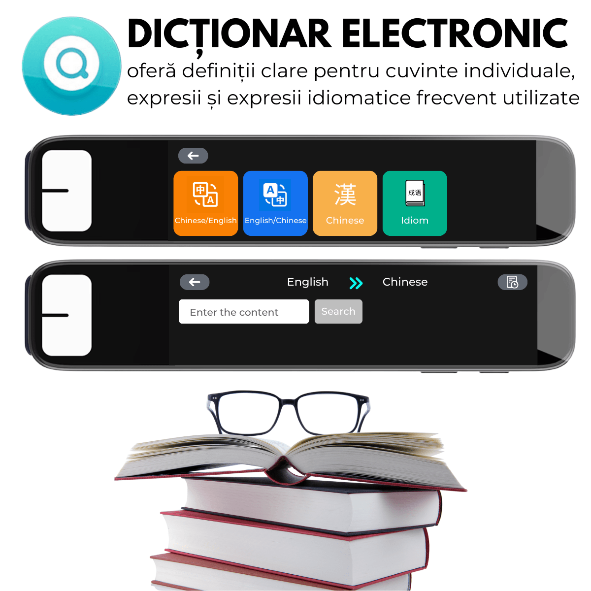 Traducator Inteligent cu ChatGPT, 134+ Limbi, 8GB, Traducere vocala, Camera Foto, Scanare OCR, Reportofon, Dictionar, Calculator, GP1, easyCTRL®smarrt.rotraducatoreasyCTRL