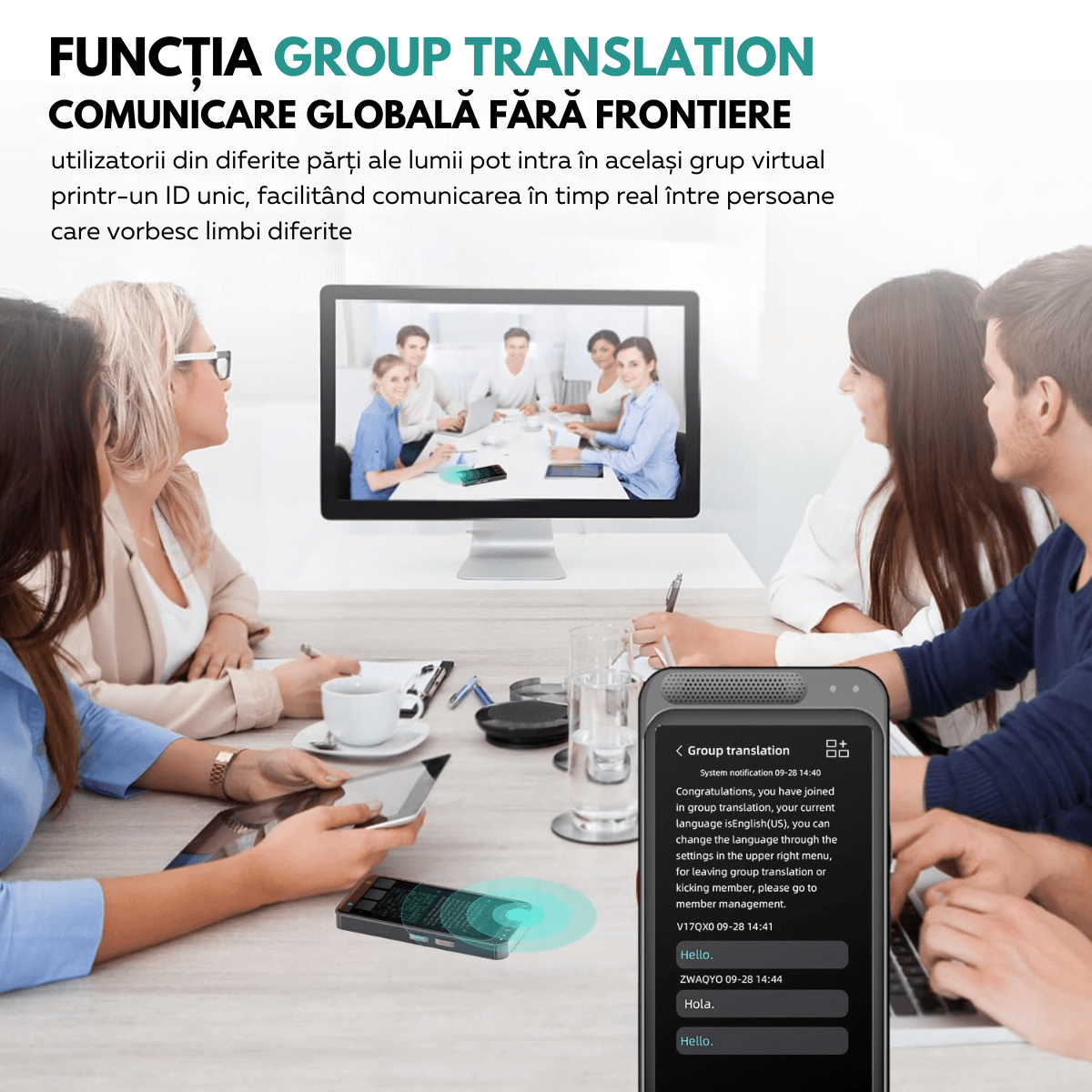 Traducator Inteligent M3 Pro, Asistent AI, Bluetooth, 139+ Limbi, Traducere Vocala, Traducere Foto, Traducere Inregistrari, Ecran tactil 4.1 inch, Schimb Valutar, 8GB, easyCTRL®smarrt.rotraducatoreasyCTRL
