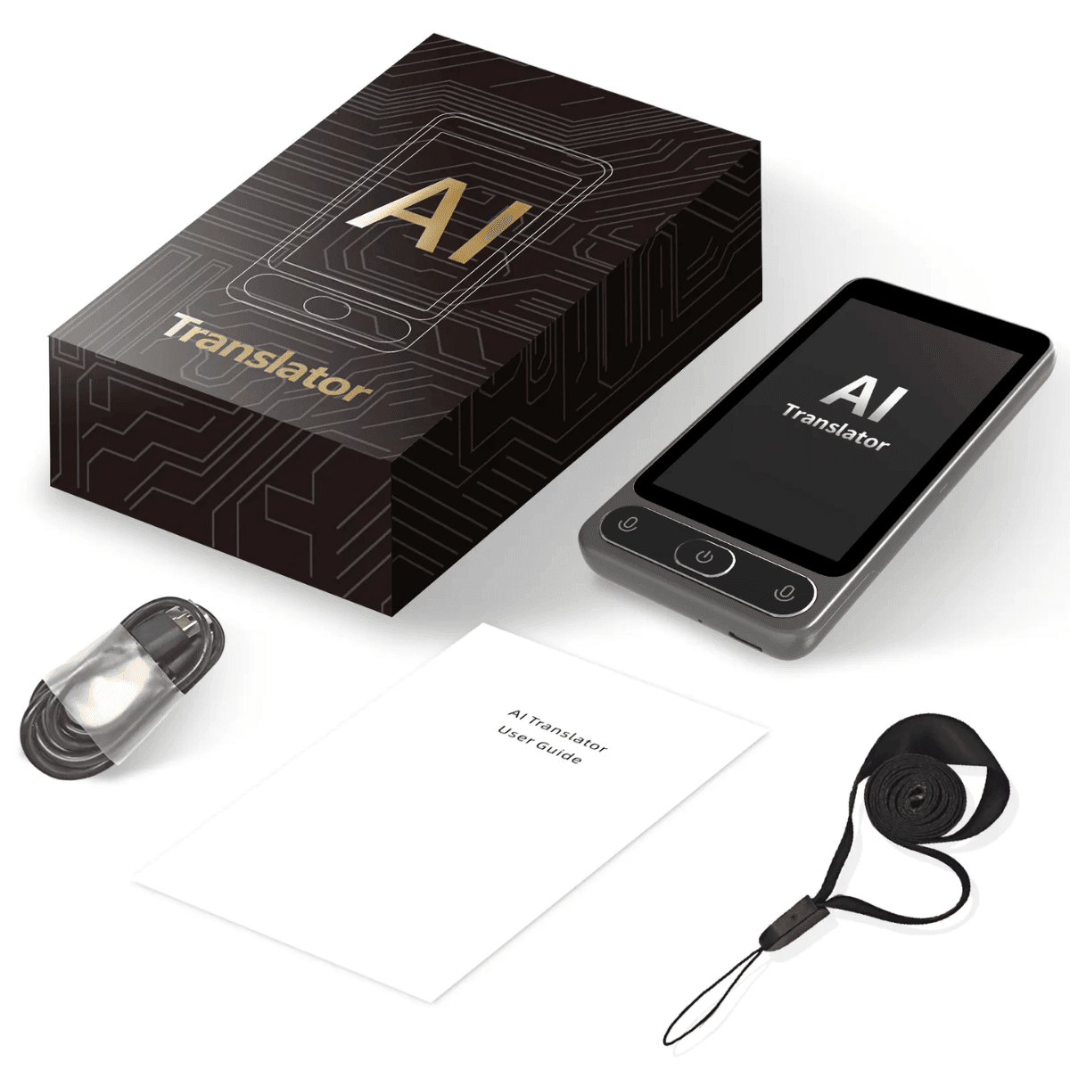 Traducator M3 cu Inteligenta Artificiala (AI), Ecran tactil 3.97 inch, Traducere vocala, Reportofon, Dictionar, 138 Limbi, easyCTRL®smarrt.rotraducatoreasyCTRL
