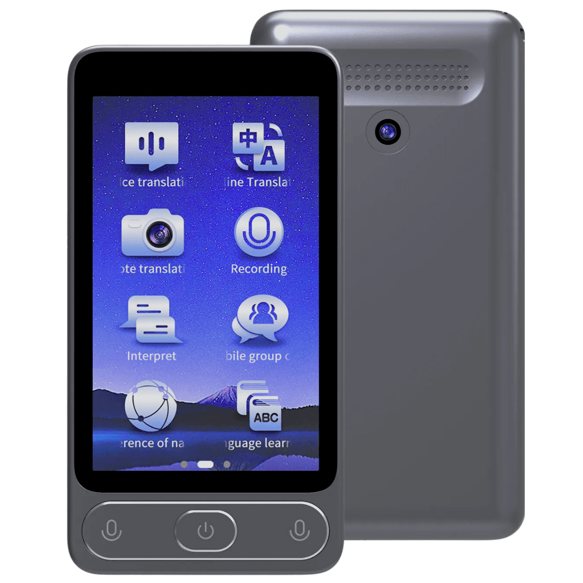 Traducator M3 cu Inteligenta Artificiala (AI), Ecran tactil 3.97 inch, Traducere vocala, Reportofon, Dictionar, 138 Limbi, easyCTRL®smarrt.rotraducatoreasyCTRL